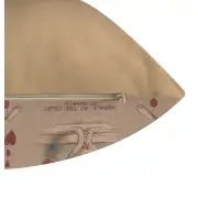 Heart Rabbit Alice In Wonderland I French Couch Cushion | Close Up 5