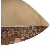 Licorne Captive In Red French Couch Cushion | Close Up 2