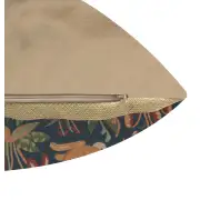 Medieval Rabbit Standing French Couch Cushion | Close Up 2