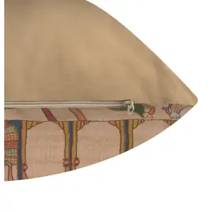 Bayeux Le Repas Tapestry Cushion Cover - 19 in. x 19 in. Cotton by Charlotte Home Furnishings Inc