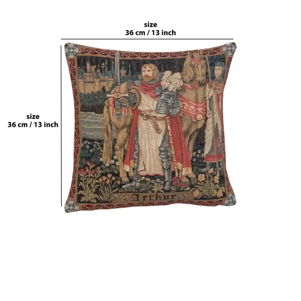 Legendary King Arthur I Belgian Cushion Cover | 13x13 in