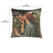 Soul Of The Rose Belgian Cushion Cover | 18x18 in