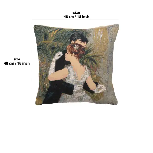 Degas Danse a la Ville Large Belgian Cushion Cover | 18x18 in