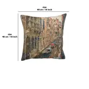 Venice Large Belgian Cushion Cover - 18 in. x 18 in. Cotton/Viscose/Polyester by Charlotte Home Furnishings | 18x18 in