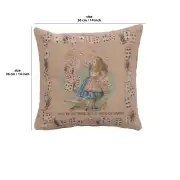 The Pack Of Cards Cushion - 14 in. x 14 in. Cotton by John Tenniel | 14x14 in