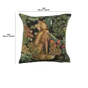 Wolf By William Morris Belgian Cushion Cover - 18 in. x 18 in. Cotton/Viscose/Polyester by William Morris | 18x18 in