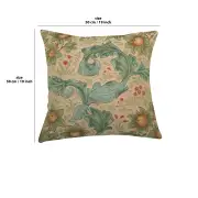 Arabesques W/Orange Tree Light Cushion - 19 in. x 19 in. Cotton by William Morris | 19x19 in