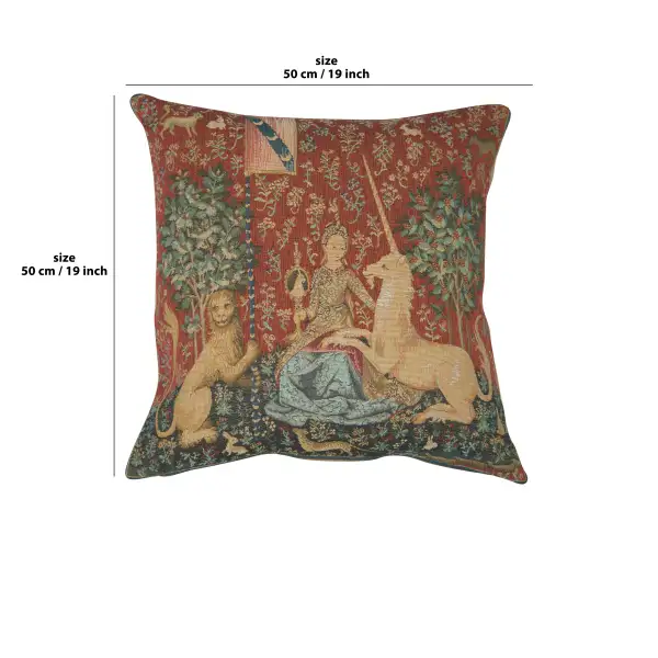 The Sight I Large Cushion - 19 in. x 19 in. Cotton by Charlotte Home Furnishings | 19x19 in
