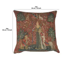 The Touch I Large Tapestry Cushion Cover - 19 in. x 19 in. Cotton by Charlotte Home Furnishings Inc