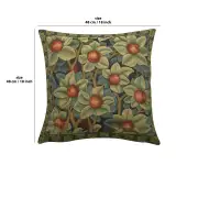 Orange Tree By William Morris Belgian Cushion Cover - 18 in. x 18 in. Cotton/Viscose/Polyester by William Morris | 18x18 in