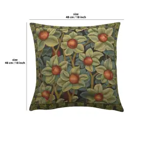 Orange Tree By William Morris Belgian Cushion Cover - 18 in. x 18 in. Cotton/Viscose/Polyester by William Morris