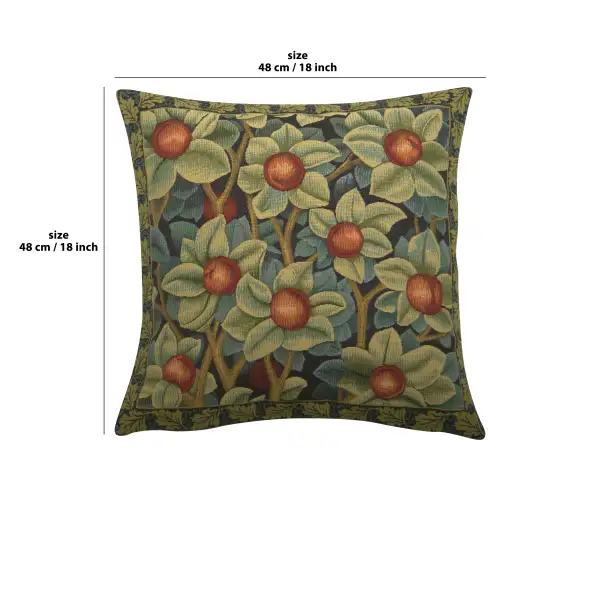 Orange Tree By William Morris Belgian Cushion Cover - 18 in. x 18 in. Cotton/Viscose/Polyester by William Morris | 18x18 in