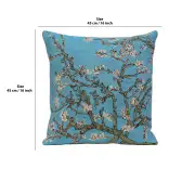 The Almond Blossom Belgian Couch Pillow | 16x16 in