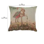 Cheval Small Cushion - 14 in. x 14 in. Wool/cotton/others by Jean-Baptiste Huet | 14x14 in