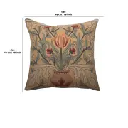 The Tulip William Morris Belgian Cushion Cover - 18 in. x 18 in. Cotton by William Morris | 18x18 in