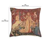Medieval Taste Large Belgian Sofa Pillow Cover | 18x18 in