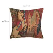 Medieval Hearing Small Belgian Sofa Pillow Cover | 14x14 in