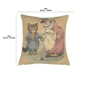 Mrs. Tabitha Beatrix Potter Belgian Sofa Pillow Cover | 14x14 in