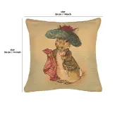Bunny Beatrix Potter Belgian Sofa Pillow Cover | 14x14 in