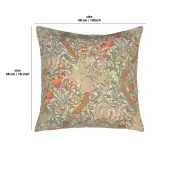 Golden Lily Light William Morris Belgian Sofa Pillow Cover | 18x18 in