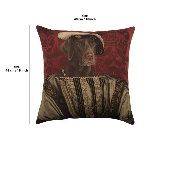 Chien Francois Premier Belgian Cushion Cover | 18x18 in