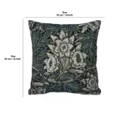 Tulips and Willows Belgian Couch Pillow | 16x16 in