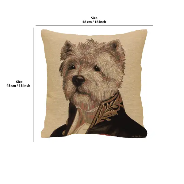 Ambassador Westy Belgian Cushion Cover - 18 in. x 18 in. Cotton by Thierry Poncelet | 18x18 in