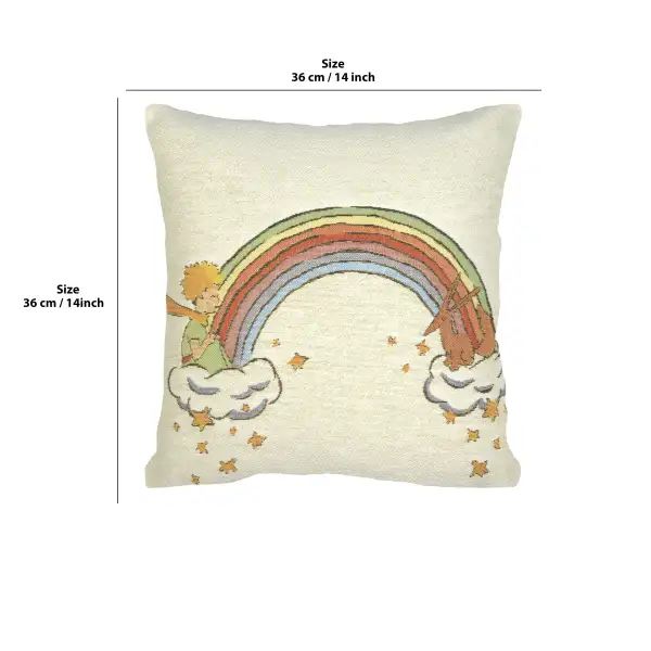 Petit Prince Arc-En-Ciel Belgian Cushion Cover | 14x14 in