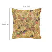 Mosaique Chinoise Yellow Cushion | 19x19 in