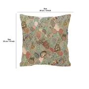 Mosaique Chinoise Blue Cushion | 19x19 in
