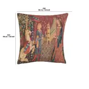 Medieval Hearing Large Belgian Sofa Pillow Cover | 18x18 in