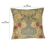 The Rose William Morris Belgian Cushion Cover - 18 in. x 18 in. Cotton by William Morris | 18x18 in