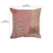Forget Me Not Floral Cushion | 19x19 in
