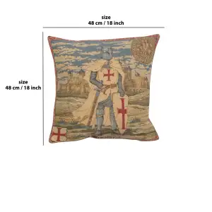 Templier II Belgian Cushion Cover - 18 in. x 18 in. Cotton by Charlotte Home Furnishings Inc