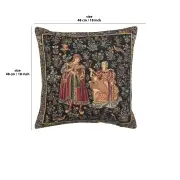 Chenonceau French Couch Pillow Cushion | 18x18 in