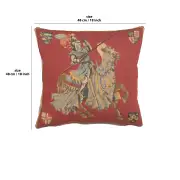 Blue Knight Belgian Cushion Cover | 18x18 in