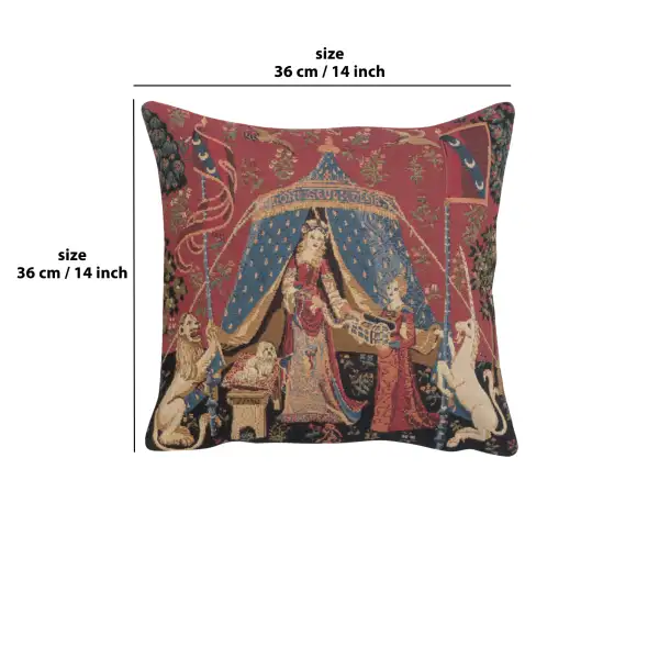 A Mon Seul Desir Belgian Cushion Cover | 14x14 in