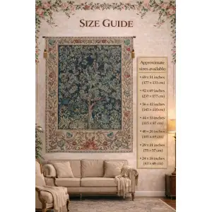 Tree Of Life William Morris Belgian Tapestry - 51 in. x 69 in. Cotton/Viscose/Polyester by William Morris