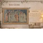 Knights Departure Belgian Wall Tapestry