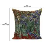 The Iris I Belgian Couch Pillow | 16x16 in