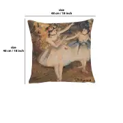 The Dancers Belgian Cushion Cover | 18x18 in