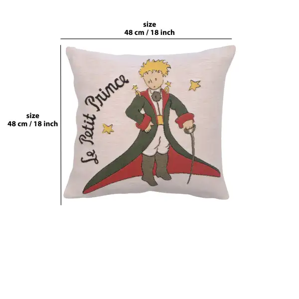 The Little Prince in Costume Large Belgian Cushion Cover | 18x18 in