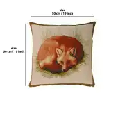 Fox French Couch Cushion | 19x19 in