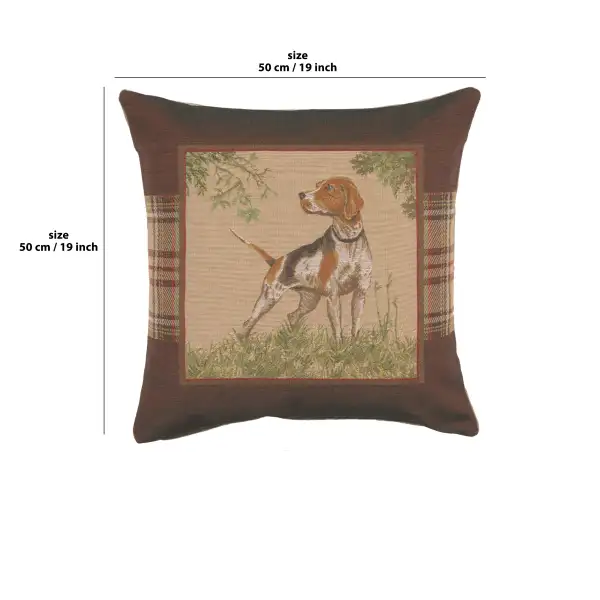 Dog Pointer Cushion | 19x19 in