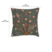 Le Pic Vert Cushion - 14 in. x 14 in. Cotton by William Morris | 14x14 in