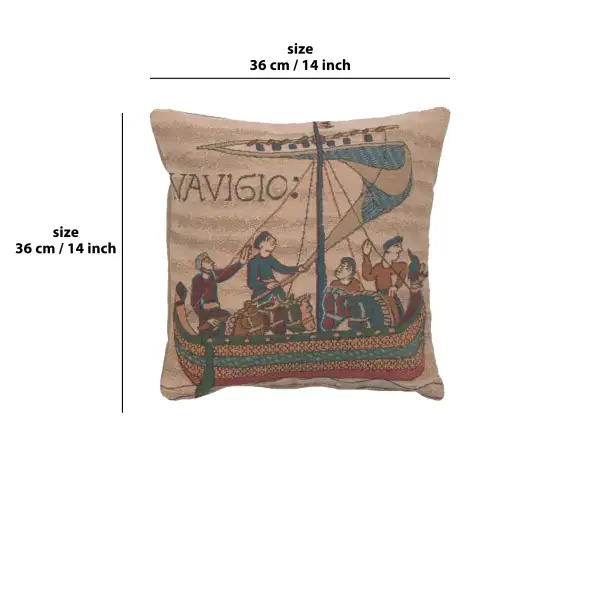 Bayeux The Boat Cushion | 14x14 in