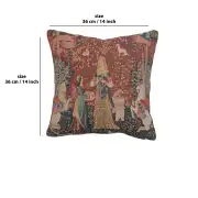 The Smell I Small Cushion - 14 in. x 14 in. Cotton by Charlotte Home Furnishings | 14x14 in