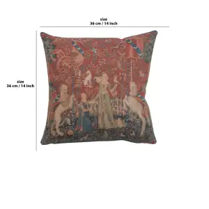 The Taste I Small Tapestry Cushion Cover - 14 in. x 14 in. Cotton by Charlotte Home Furnishings Inc