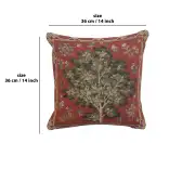 Medieval Oak Cushion - 14 in. x 14 in. Cotton by Charlotte Home Furnishings