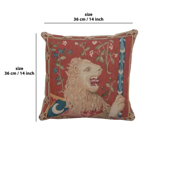 The Medieval Lion Cushion | 14x14 in